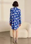 Chelsea Peers Moonlit Lion Print Nightshirt, Blue