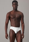 Calvin Klein Cotton Stretch 3 Pack Hip Briefs, White