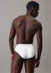 Calvin Klein Cotton Stretch 3 Pack Hip Briefs, White