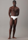 Calvin Klein Cotton Stretch 3 Pack Hip Briefs, White