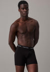 Calvin Klein Cotton Stretch 3 Pack Trunks, Black