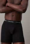 Calvin Klein Cotton Stretch 3 Pack Trunks, Black