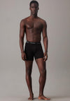 Calvin Klein Cotton Stretch 3 Pack Trunks, Black