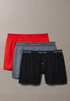 Calvin Klein3 Pack Cotton Boxers, Red Multi