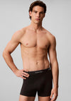 Calvin Klein Icon Cotton Stretch 3 Pack Relaxed Fit Trunks, Black Multi