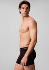 Calvin Klein Icon Cotton Stretch 3 Pack Relaxed Fit Trunks, Black Multi
