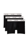 Calvin Klein Icon 3 Pack Cotton Stretch Metallic Boxer Briefs, Black Multi