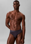 Calvin Klein CK Black 3 Pack Hip Briefs, Blue Multi