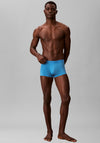 Calvin Klein CK Black 3 Pack Low Rise Trunks, Blue Multi