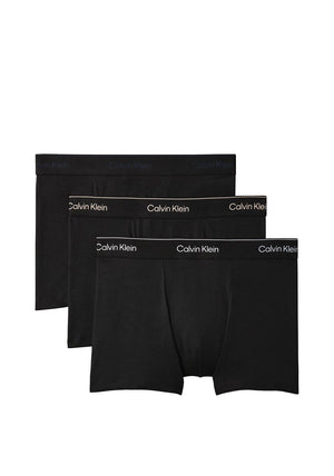 Calvin Klein Icon Cotton Stretch 3 Pack Relaxed Dart Trunks, Black Multi