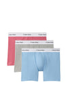 Calvin Klein Icon Cotton Stretch 3 Pack Boxer Briefs, Pink Multi