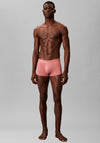 Calvin Klein CK Black 3 Pack Low Rise Trunks, Dusty Blush Multi