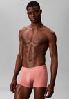 Calvin Klein CK Black 3 Pack Low Rise Trunks, Dusty Blush Multi