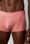 Calvin Klein CK Black 3 Pack Low Rise Trunks, Dusty Blush Multi