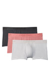 Calvin Klein CK Black 3 Pack Low Rise Trunks, Dusty Blush Multi