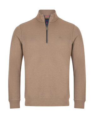 Andre Canada Quarter Zip Sweatshirt, Tan