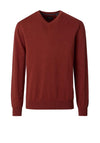Casa Moda V Neck Sweater, Rust