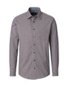 Casa Moda Geo Abstract Print Poplin Shirt, Rust Multi