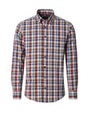 Casa Moda Gingham Dobby Shirt, Rust & Blue Multi