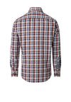 Casa Moda Gingham Dobby Shirt, Rust & Blue Multi