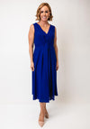 Casting Bow A-Line Midi Dress, Royal Blue