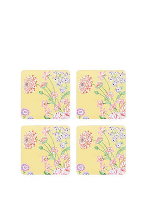 Cath Kidston Floral Field Print Coasters, Set of 4