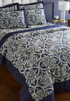 Catherine Lansfield Flock Trellis 220 x 230cm Quilted Bedspread