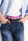 Cecil Braided Belt, Bloomy Pink