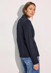 Cecil Ribbed Basic Blazer, Navy