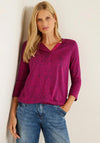 Cecil Spotty Pattern Top, Magenta