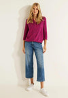 Cecil Spotty Pattern Top, Magenta