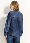 Cecil Denim Over Shirt, Mid Blue Wash