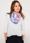 Cecil Leaf Print Scarf, Multi
