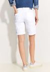 Cecil Knee Length Denim Shorts, White