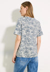 Cecil Inside Out Print Top, White & Navy