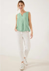 Cecil Cut Out Neckline Top, Peppermint