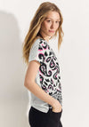 Cecil Paisley Print Front Top, Vanilla White