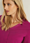 Cecil Tunic Neck T-Shirt, Magenta
