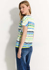Cecil Striped Stretch Waist T-Shirt, Multi