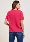 Cecil Crochet Look T-Shirt, Strawberry Red