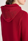 Cecil Embroidered Detail Hoodie, Cherry Pink