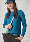 Cecil 3D Diamond Sweatshirt, Aqua Blue