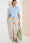 Cecil Linen Slim Leg Trousers, Beige
