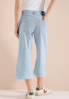 Cecil Cotton Striped Wide Leg Culottes, Blue
