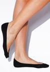 Charnos Ballerina Footsie with Heel Grip, Black