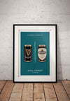 Ray Hurley ‘Civil Unrest - Guinness vs Murphy’s’ A4 Framed Art