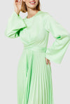 Closet London Pleated Midi Dress, Mint