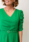 Coco Doll Veder Belted A-Line Dress, Green
