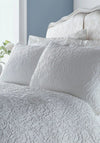 Appletree Collier Luxury Woven Jacquard Duvet Cover Set, White