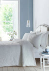 Appletree Collier Luxury Woven Jacquard Duvet Cover Set, White